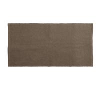 Tapis rectangulaire 70x140 cm pur coton collection MOOREA marron tabac