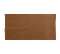 Tapis rectangulaire 70x140 cm pur coton MOOREA marron terre cuite