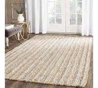 Tapis rectangulaire d'intérieur fibre naturelle , collection Fibre naturelle, NF447, en gris / naturel, 152 X 244 cm pour le salon, la chambre ou tout autre espace intérieur par SAFAVIEH.