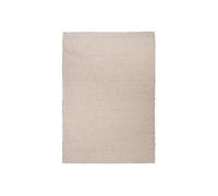 Tapis rectangulaire effet laine ivoire - Longueur 230 x Largeur 160 x Epaisseur 1,5 cm - -