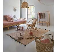 Tapis rectangulaire enfant beige 100X150