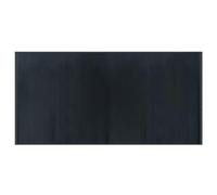 Tapis rectangulaire gris 100x200 cm bambou