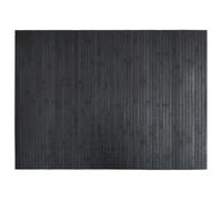 Tapis rectangulaire gris 70x100 cm bambou