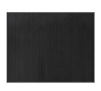 Tapis rectangulaire gris 80x100 cm bambou