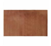 Tapis rectangulaire marron 60x100 cm bambou