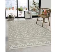 Tapis Rectangulaire Moderne - THE CARPET - Beige 240x340 - Intérieur/Extérieur - Oeko-Tex