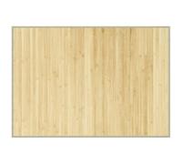 Tapis rectangulaire naturel clair 70x100 cm bambou