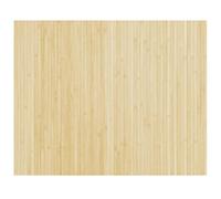 Tapis rectangulaire naturel clair 80x100 cm bambou