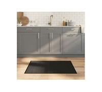 vidaXL Tapis rectangulaire bambou noir 70x100 cm