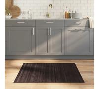 vidaXL Tapis rectangulaire Bambou Marron foncé 100 x 300 cm