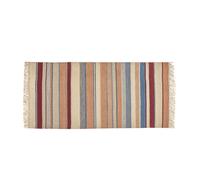 Tapis rectangulaire rayé multicolore en coton 60 x 120 cm SUPLA