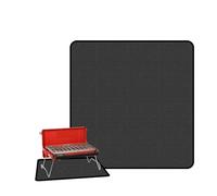 Tapis Réfractaire Sous Barbecue 80*75cm Tapis Barbecue Tapis Ignifuge Anti Feu Fire Pit Mat - Tapis de Foyer pour Terrasse pour Barbecue Gril, Sous-couche de gril Protection de Sol Pelouse
