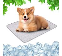 Tapis Refrigerant Chien, Tapis Chat,Tapis Rafraîchissant pour Chat,Tapis Fraicheur Chien,Reste Froid Plus Longtemps,Tapis Fraicheur pour Animaux de Compagnie Étanche et Facile à Nettoyer (Gris, XXL)