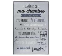 Tapis règles de la chambre Gris 60x90 - Home Deco Kids