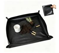 Tapis Rempotage 150x100 cm imperméable Pliable pour Plantes Balcon | PE résistant: Quotidien rempotage terreau Imperméable: Eau & engrais bloqués - net Boutons: Bac anti-terre, pliable & compact