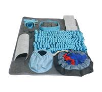 Tapis reniflant pour chiens, tapis reniflant pour chiens - Tapis renifleur pour chien carré,Couverture à renifler lavable, 3 niveaux de difficulté, accessoires d'entraînement à l'alimentation lente po