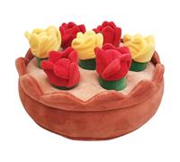 Tapis renifleur pour animaux de compagnie, tapis de recherche de nourriture pour chiens | Coussin renifleur pour chiots - Tapis reniflant pour chiots avec 6 fleurs grinçantes pour grands chiens, stimu