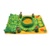 Tapis renifleur pour chien, tapis d'activité pour animaux de compagnie, Jouet interactif pour chien, Tapis à renifler antidérapant Durable, tapis d'alimentation Portable avec 2 carottes grinçantes