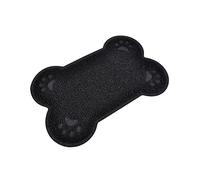 Tapis repas/litière forme os 60x40cm noir