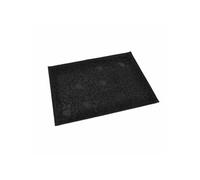 Love Story – Tapis de litière PVC rectangle Imprimé pattes L30×40 cm Noir