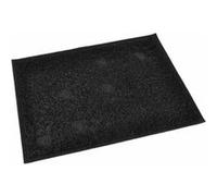 Tapis Repas pour Chien & Chat Déco "Pattes" 40cm Noir Noir G