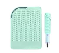 Tapis résistant à la chaleur | Coussin en silicone pour fer à friser, résistant à la chaleur, antidérapant pour fer à friser, lisseur, brosse à air chaud, sèche-cheveux | Maison, hôtel, intérieur