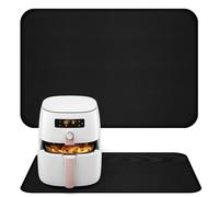 Tapis résistant à la chaleur pour friteuse à air, 60 x 40 cm, tapis en silicone ignifuge pour comptoir de cuisine, tapis antidérapant et imperméable pour friteuse à air, cafetière, four, grille-pain
