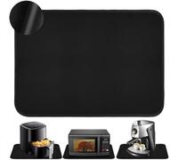 Tapis résistant à la chaleur pour friteuse à air et protection de comptoir, tapis en silicone ignifuge 60 x 60 cm, tapis isolant antidérapant pour appareils de cuisine