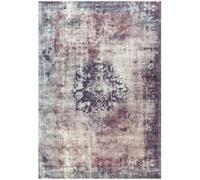 Tapis Rétro à Poils Courts Vintage Anthracite 200 x 290 cm Anthracite