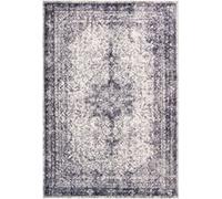 Tapis Rétro Tissé à la Main "Piedmont" Gris 120 x 170 cm