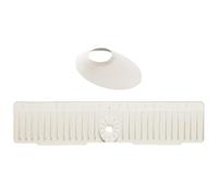 Tapis Robinet Évier - Protection Éclaboussures | Coussin Silicone Anti-Projections, Pente Élevée Auto-Évacuation Rapide, Barrière Eau Derrière Robinet, Anneau Étanche, Protège-Plan Évier Cuisine, Séch