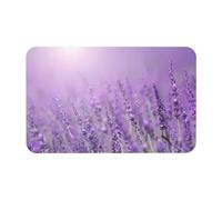 Tapis romantique violet lavande diatomée - Bain, douche, absorbant, tapis de sol de salle de bain - tapis d'entrée de bienvenue, tapis en caoutchouc pour chambre à coucher