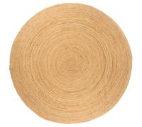 vidaXL Tapis Jute tressé 180 cm Rond 343584