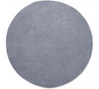 Tapis rond Ø200cm fait à la main en laine motif faux uni pour open space FOLIA