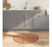 vidaXL Tapis Rond Naturel 80 cm Bambou, Tapis de Salon, Tapis de Cuisine, Tapis Rond, Tapis de Chambre à Coucher, Tapis de Salle de Bain
