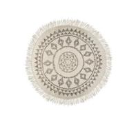 Tapis rond à franges D120 cm Etnik