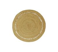 Tapis rond ajouré 100% jute - D. 200 cm - Naturel - ALYA