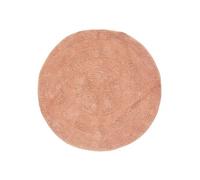 Tapis rond D120 spirale rose orangé