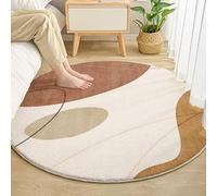 Tapis Rond De Ligne De Papillon Abstrait,Tapis De Couleur De De Chambre À Coucher Minimaliste Moderne,Boho Art Nursery Throw Mat(Jaune,180x180cm)