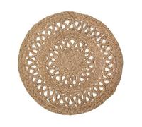 Tapis rond en jonc naturel Bohème