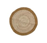 Tapis rond en jute beige, uni - Bloomingville, Birk - Ø90x1 cm