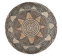 Tapis Rond en Jute déco Living D 120 cm - Atmosphera