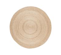Tapis rond en jute natura beige Diam 120cm