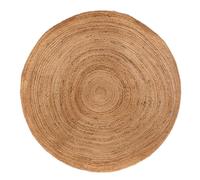 Atmosphera – Tapis rond en jute « Végétale » – 160 cm – Naturel