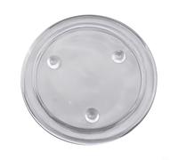 Tapis rond en verre transparent pour bougies piliers et tasses résistant aux rayures pour une utilisation longue durée en intérieur (S)