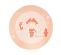 Tapis Rond Enfant Imprimé "Bambini" 160cm Orange