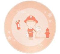 Tapis Rond Enfant Imprimé "Bambini" 160cm Orange Orange G