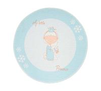 Tapis Rond Enfant Imprimé "Bambini II" 160cm Menthe