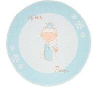 Tapis Rond Enfant Imprimé "Bambini II" 160cm Menthe Bleu G