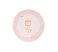 Tapis Rond Enfant Imprimé "Bambini VI" 160cm Rose